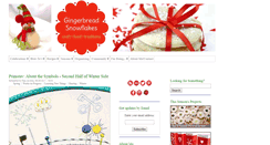 Desktop Screenshot of gingerbreadsnowflakes.com