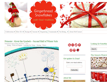 Tablet Screenshot of gingerbreadsnowflakes.com